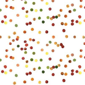 autumn confetti polka dots - small