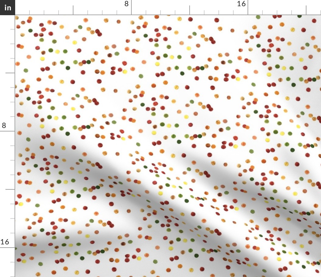 autumn confetti polka dots - small