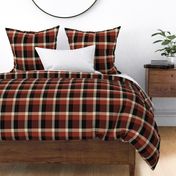 Checked Plaid in Red Sand Tan Black