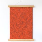 Topographic Map - Seamless - Orange