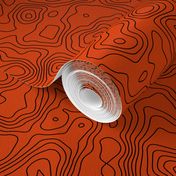 Topographic Map - Seamless - Orange