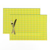 Summer Citrus Yellow Plaid