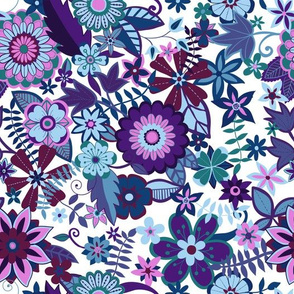 floral whimsy - purple