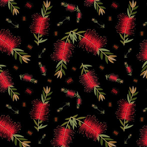 Bottlebrush Celebration - Australian Christmas #3 Black, large 