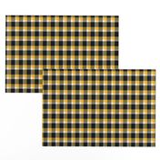  Checked Plaid in Gold Black