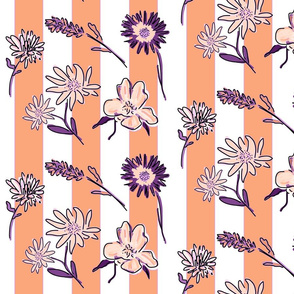 Mimi’s Whimsical Wildflowers (apricot & amethyst)