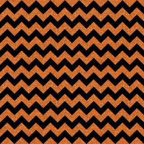 Orange zig zag glittered pattern
