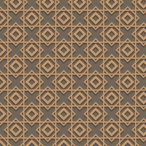 brown geometric pattern