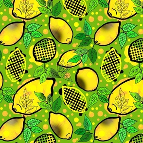Lemon Lime Pop Art 