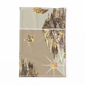 Shimmering Mountain Range (Gold large scale) 