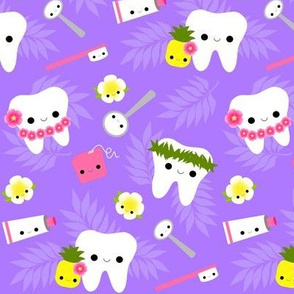 LARGE Happy Hawaii Teeth - Purple