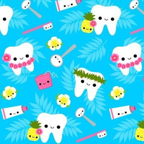 LARGE Happy Hawaii Teeth - Blue