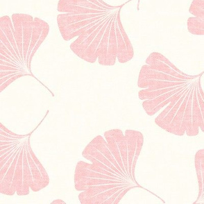 ginkgo leaves - pink - LAD19