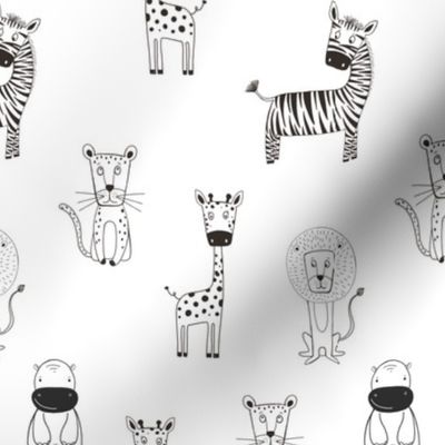 Black & White Safari - Small Scale