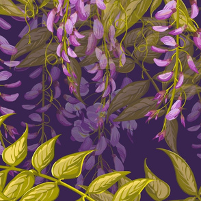 Large Wisteria Dream | Purple 