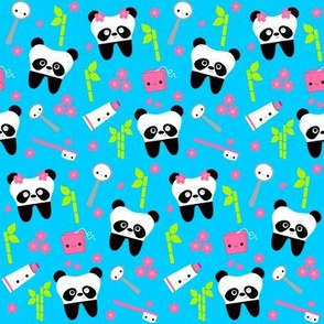 Happy Panda Teeth - Blue