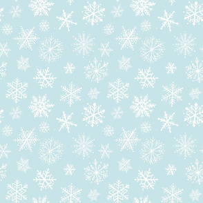 Snowflake AOP - Icy Blue