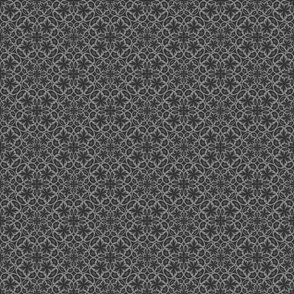  Kaleidoscope monochrome seamless pattern.