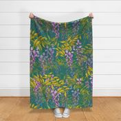 Large Wisteria Dream | Cool Green