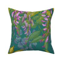 Large Wisteria Dream | Cool Green