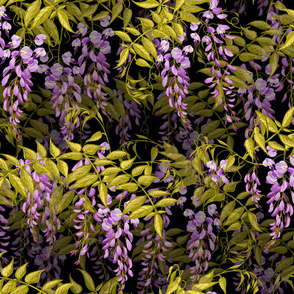 Large Wisteria Dream | Black