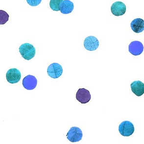 textured confetti polka dots blue