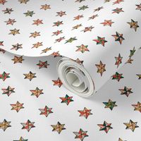 Christmas abstract star design white