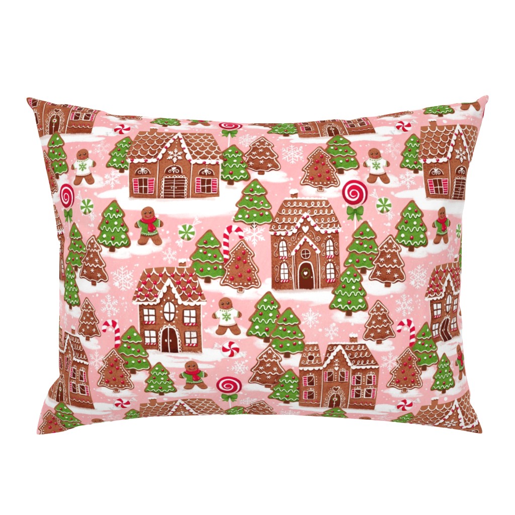 Christmas gingerbread houses fabric xmas fabric