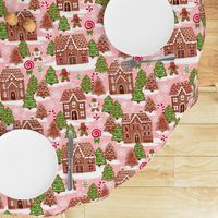 Christmas gingerbread houses fabric xmas fabric