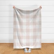 Gingham ~ Aurore and White  ~ Large 