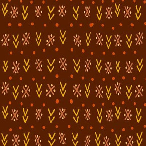 African Tribal Arrows - Rust