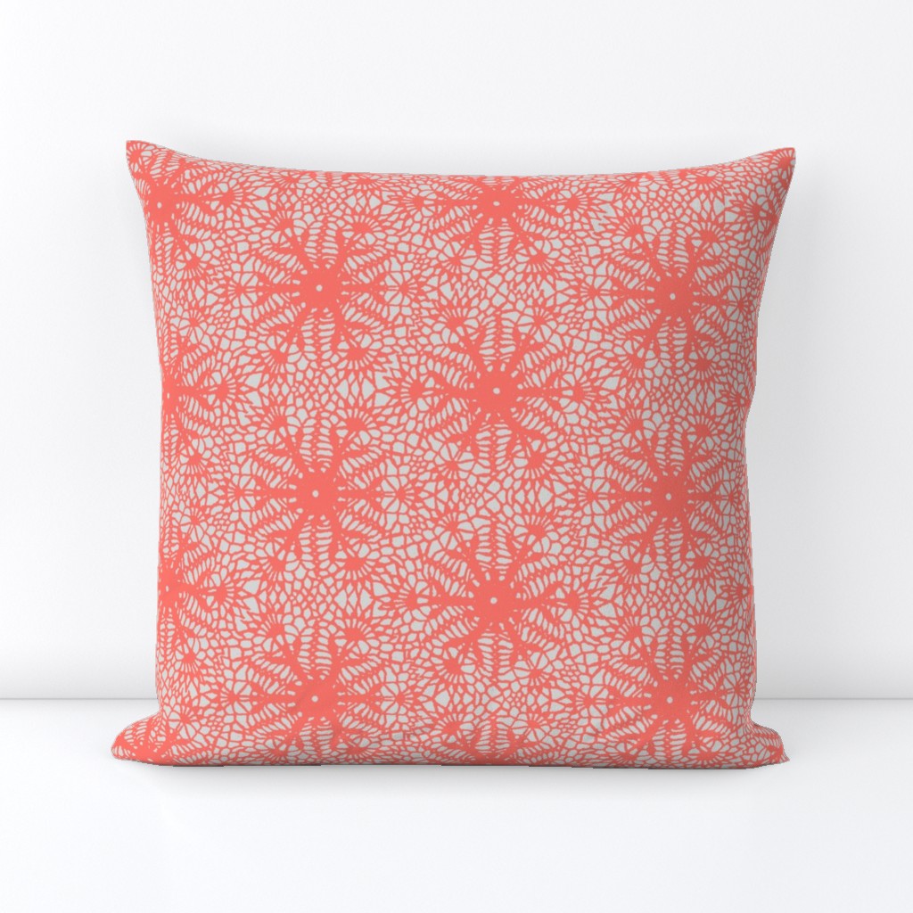 crocus snowflake coral gray