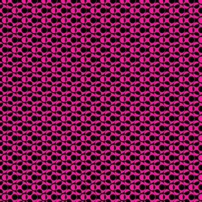 Abstract Polka Dots Pink Black