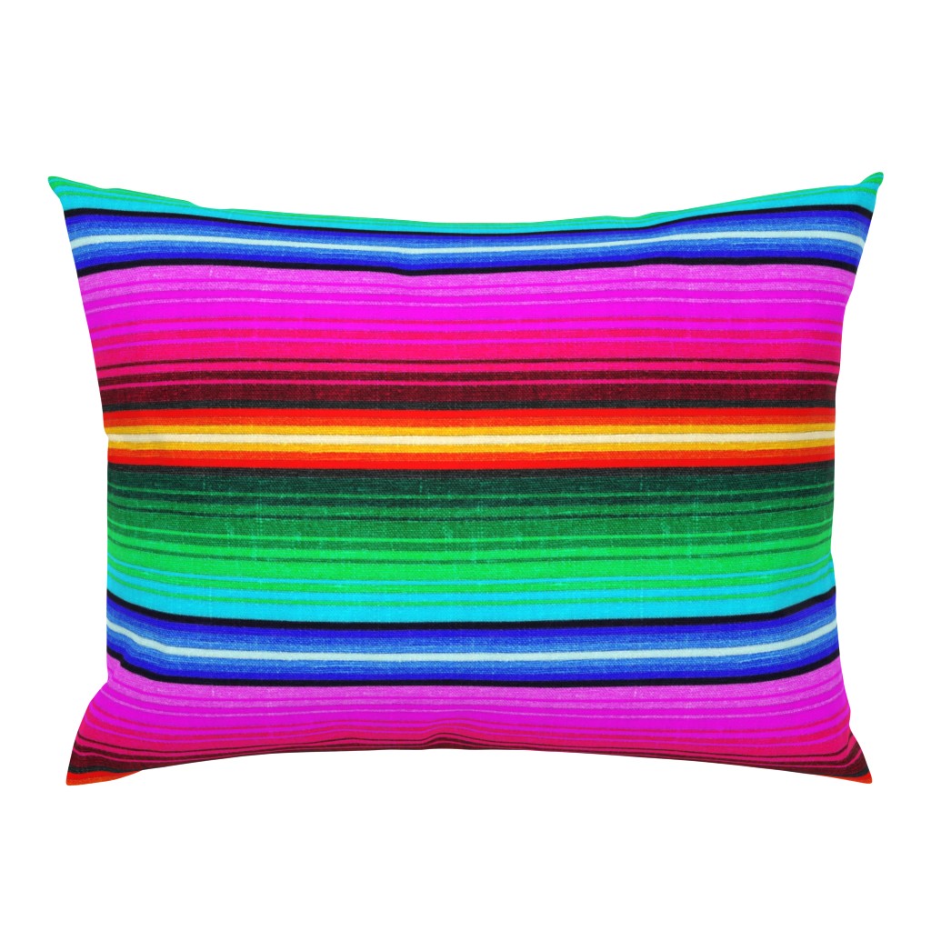 Mexican Blanket Serape Southwest Stripe - medium scale -Brights