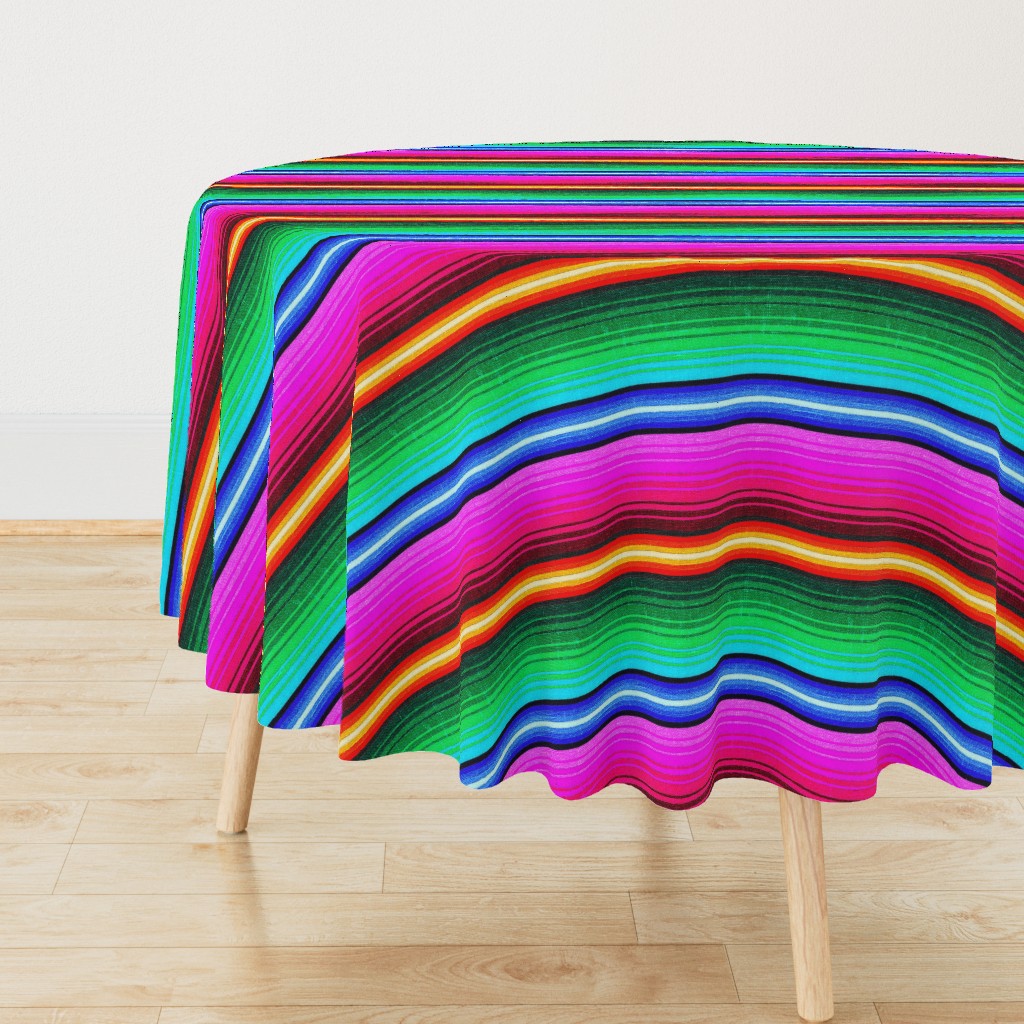 Mexican Blanket Serape Southwest Stripe - medium scale -Brights