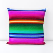 Mexican Blanket Serape Southwest Stripe - medium scale -Brights