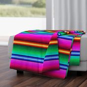 Mexican Blanket Serape Southwest Stripe - medium scale -Brights