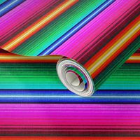 Mexican Blanket Serape Southwest Stripe - medium scale -Brights