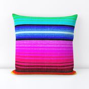 Mexican Blanket Serape Southwest Stripe - large scale -Brights