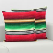 Mexican Blanket Serape Southwest Stripe - medium scale - Christmas colours