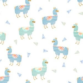 Llama Blue - Alpaca Blue and green