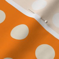 Orange Polka Dots- Small Scale