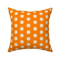 Orange Polka Dots- Small Scale