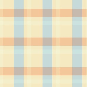 Blue Yellow Plaid Fabric, Wallpaper and Home Decor