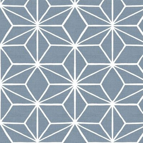 Star Tile Blue Grey Linen