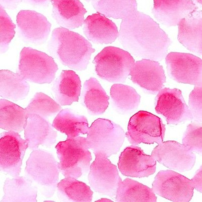 Rose pink watercolor spots • painted brush stroke stains