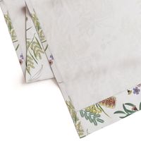 Australiana Botanical Chintz Floral white