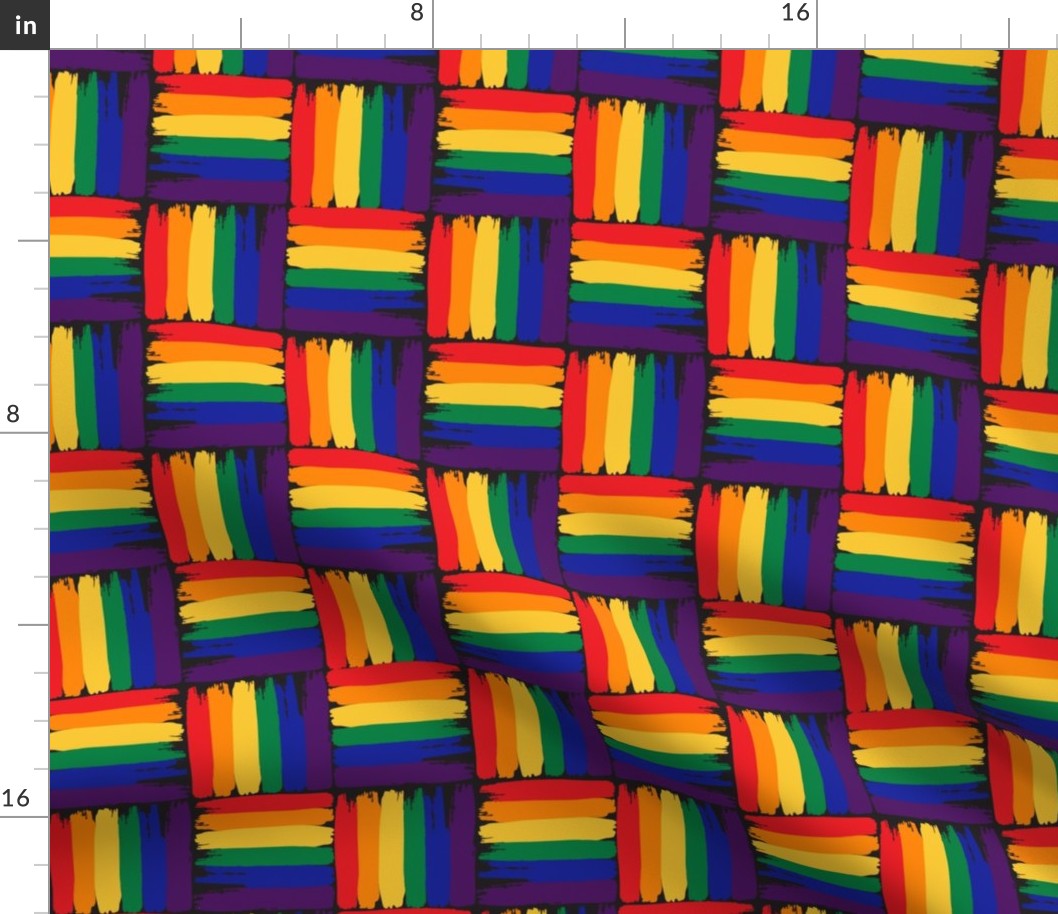 gay flag mosaic