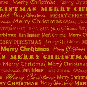 Red Merry Christmas pattern 