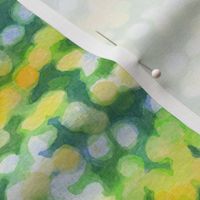 Green sunny day bokeh watercolor (smaller scale, horizontal)